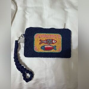 Beaded Sardine wristlet